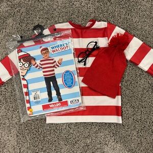 Where’s Waldo costume, size 8